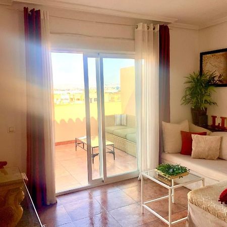 Atico Deluxe Entre Centro Y Playa Salinas Con Terraza, Wifi, Piscina Climatizada, Gym, Sauna Y Garaje -Smart Tv Roquetas de Mar Eksteriør billede